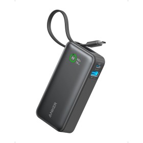 Anker Nano Power Bank 10.000 mAh Powerbank con Cable USB-C Integrado, PD 30 W de Potencia Máxima con 1 x USB-C & A, Compatible