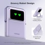 UGREEN Uno Power Bank Magnético 10000mAh, Cargador Portátil Inalámbrico y PD 20W con Cavo USB C Pantalla y Soporte, Compatible
