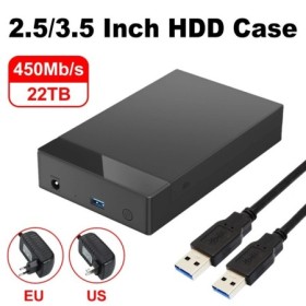 Caja HDD de 3,5 pulgadas, adaptador SATA a USB 3,0, carcasa de disco d