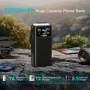 60000mAh Power Bank con 45W Carga Rápida: Batería Externa de Gran Capacidad con 4 Cables 7 Salidas, Pantalla LED y Linterna,