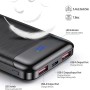 ENEGON Kit di ricarica portatile: batteria esterna da 10000 mAh con caricatore rapido da 20 W, cavo USB-C e doppia Porta USB C