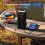 60000mAh Power Bank con 45W Carga Rápida: Batería Externa de Gran Capacidad con 4 Cables 7 Salidas, Pantalla LED y Linterna,