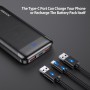 ENEGON Kit di ricarica portatile: batteria esterna da 10000 mAh con caricatore rapido da 20 W, cavo USB-C e doppia Porta USB C