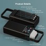 60000mAh Power Bank con 45W Carga Rápida: Batería Externa de Gran Capacidad con 4 Cables 7 Salidas, Pantalla LED y Linterna,