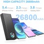 Baseus Power Bank 65W 26800mAh bateria Externa Carga rapida bateria portatil USB c powerbank for Steam Deck Laptop MacBook