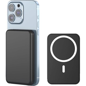 Power Bank para Magsafe, 10000mAh Bateria Externa Inalámbrico, PD 15W USB-C Carga Rapida Cargador, Inalámbrico Power Bank