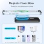 Power Bank para Magsafe, 10000mAh Bateria Externa Inalámbrico, PD 15W USB-C Carga Rapida Cargador, Inalámbrico Power Bank