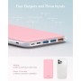 Charmast Batería Externa 26800mAh,20W Carga Rápida Power Bank USB C Input & Output, Cargador portátil con 4 Salidas y 3