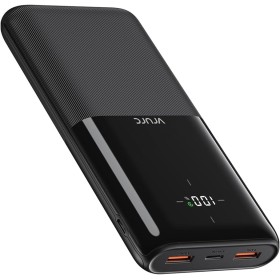 VRURC Power Bank 20000mAh, Carga Rápida 20W, Cargador USB C Portátil Ultra Delgado Batería Externa con 3 Salidas y 2 Entradas