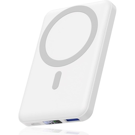 Power Bank 10000mAh, Cargador Magnético Inalámbrico Portátil, AOGUERBE Wireless PD 22.5W Carga Rápida Batería Externa mag-Safe