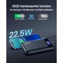 INIU Batería externa 20 W, PD3.0, QC4.0, carga rápida, 20.000 mAh, pantalla LED, batería externa, 3 salidas USB C, para iPhone
