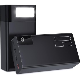 Power Bank 50000mAh Cargador Portátil: 22.5W Batería Externa Powerbank con 5 Salidas y 3 Entradas 25000 mAh × 3
