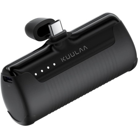 USB C Power Bank Mini 4500mAh,Kuulaa Cargador Portátil Movil Carga Rapida Mini Power Bank, Batería Externa Compacto Compatible