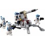 LEGO Star Wars 75345 Pack de Combate: Soldados Clon de la 501 Juguete de Construcción de Colección - Vehículo con Cañón AV-7 y 4
