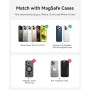 Kuulaa Bateria Externa Magnetica Ultra Slim 5000mAh, PD 20W Power Bank Wireless mag-Safe Mini Carga Rápida, 0.27IN Cargador