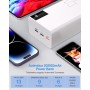Power Bank 50000mAh Cargador Portátil: 22.5W Batería Externa Powerbank con 5 Salidas y 3 Entradas 25000 mAh × 3
