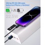 Power Bank 50000mAh Cargador Portátil: 22.5W Batería Externa Powerbank con 5 Salidas y 3 Entradas 25000 mAh × 3