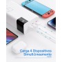 Power Bank 50000mAh Cargador Portátil: 22.5W Batería Externa Powerbank con 5 Salidas y 3 Entradas 25000 mAh × 3