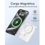Podoru para Magsafe Powerbank, 10000mAh Bateria Externa, Bateria mag-Safe Integrado USB-C, Cargador Portátil Magnético PD 20W