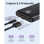 Power Bank 20000 mAh 22,5 W PD20W Schnelllade-Powerbank PD3.0 QC4.0 Externer Handy-Akku mit LCD-Display USB C Ausgänge &