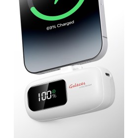 Cargador portátil mini de 5000 mAh, Power Bank pequeño con carga rápida 20 W PD 18 W QC, paquete de batería con pantalla LED,