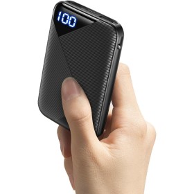 EAFU Power Bank Bateria Externa, Compacto USB C Triple 3A de Alta Velocidad 10000mAh Bateria Externa, Pantalla LED Cargador