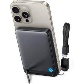INIU Power Bank para MagSafe, 45W 10000mAh Bateria Externa Carga Rapida, Qi2 Cargador Portatil para iPhone, Bateria Portatil con