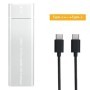 Carcasa de SSD USB3.1 M.2, carcasa móvil compatible con protocolo NVME