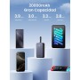 UGREEN Power Bank 20000mAh 22.5W, Batería Externa con Cable USB-C Integrado, Cargador Portátil Compatible con iPhone 16/15 Pro