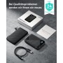 EAFU Power Bank Bateria Externa, Compacto USB C Triple 3A de Alta Velocidad 10000mAh Bateria Externa, Pantalla LED Cargador