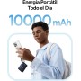 Baseus Picogo Power Bank 10000 mAh 45W con Cable USB-C Integrado, PD 3.0 QC 4+ Batería Externas de 45W, 2 USB-C y 1 USB-A,