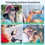 Mini Bateria Externa para iPhone, 5500mAh Cargador Portátil con Cable USB C Integrado 20W PD Carga Rapida Power Bank Compacto