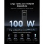 CUKTECH 10 Power Bank 100W,Cargador Portátil para Portátiles, Batería Externa 10000mAh USB-C Pantalla TFT Inteligente, Carga