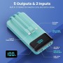Power Bank 26800mAh Bateria Externa con 3 Cable Integrado, PD 25W QC4.0 Bateria Portatil Carga Rápida USB C Cargador Portátil
