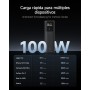 CUKTECH 10 Power Bank 100W,Cargador Portátil para Portátiles, Batería Externa 10000mAh USB-C Pantalla TFT Inteligente, Carga