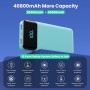 Power Bank 26800mAh Bateria Externa con 3 Cable Integrado, PD 25W QC4.0 Bateria Portatil Carga Rápida USB C Cargador Portátil