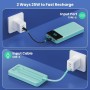 Power Bank 26800mAh Bateria Externa con 3 Cable Integrado, PD 25W QC4.0 Bateria Portatil Carga Rápida USB C Cargador Portátil