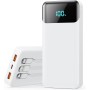 Power Bank 26800mAh Bateria Externa con 3 Cable Integrado, PD 25W QC4.0 Bateria Portatil Carga Rápida USB C Cargador Portátil