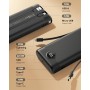 VEEKTOMX Power Bank 30000mAh PD 22.5W Powerbank con Cables Incorporados Cargador Portátil USB C con 4 Salidas y 2 Entradas
