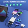 Power Bank 26800mAh Bateria Externa con 3 Cable Integrado, PD 25W QC4.0 Bateria Portatil Carga Rápida USB C Cargador Portátil
