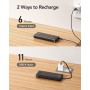 VEEKTOMX Power Bank 30000mAh PD 22.5W Powerbank con Cables Incorporados Cargador Portátil USB C con 4 Salidas y 2 Entradas