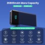 Power Bank 26800mAh Bateria Externa con 3 Cable Integrado, PD 25W QC4.0 Bateria Portatil Carga Rápida USB C Cargador Portátil