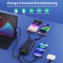 Power Bank 26800mAh Bateria Externa con 3 Cable Integrado, PD 25W QC4.0 Bateria Portatil Carga Rápida USB C Cargador Portátil