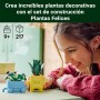 LEGO Botanicals Plantas Felices - Decoración para Estantería y Dormitorio Juvenil - Juguete con 2 Plantas Artificiales de