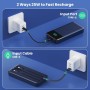 Power Bank 26800mAh Bateria Externa con 3 Cable Integrado, PD 25W QC4.0 Bateria Portatil Carga Rápida USB C Cargador Portátil