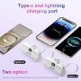 MOGGAM Mini Bateria Externa iPhone Portátil - Compatible con 16/15/14/14/13 y Más - Bateria Portatil iPhone 2 en 1 de 5000mAh -