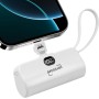 MOGGAM Mini Bateria Externa iPhone Portátil - Compatible con 16/15/14/14/13 y Más - Bateria Portatil iPhone 2 en 1 de 5000mAh -