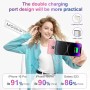 MOGGAM Mini Bateria Externa iPhone Portátil - Compatible con 16/15/14/14/13 y Más - Bateria Portatil iPhone 2 en 1 de 5000mAh -