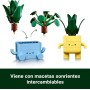 LEGO Botanicals Plantas Felices - Decoración para Estantería y Dormitorio Juvenil - Juguete con 2 Plantas Artificiales de