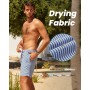 MaaMgic 7" 2 en 1 Bañador con Forro de Compresión con Cremallera Hombre Shorts de Baño Shorts de Playa Traje de Baño para